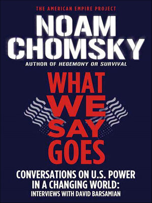 cover image of What We Say Goes